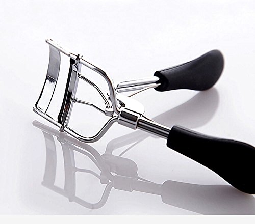Wimpernzange, Wimpernformer 2PCS Make-up-Precision Eyelash Curler aus Edelstahl mit dickem Silikonpad für wunderbar geschwungene Wimpern, Kunststoff verpackt Griffigkeit Spannfeder Wimpernzange - 5