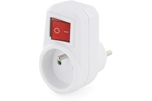 CHACON Prise Easy Switch on/Off 16A 3500W Blanc