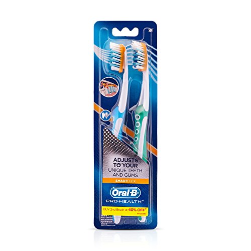 Oral-B Pro-Health Smart-Flex Toothbrush - 2 Unit, Soft (Colors May Vary) RS.193 (7.00% Off) - Amazon