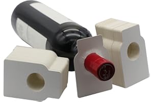 LA LLARETA Étiquettes De Bouteille De Vin, 200 Pièces Pour Cave Et Casiers - Marquage Du Millésime Et Type De Vin - Goulots De Bouteilles (Blanc)