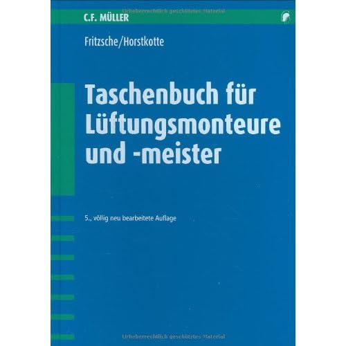 [PDF] Download Taschenbuch für Lüftungsmonteure- und meister Kostenlos