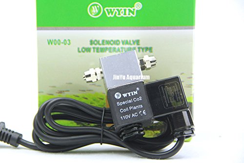 Generic ISTA CO2 single regulator mini nano JIS m22-14 W21.8 110v 220v magnetic solenoid valve aquarium water plant fish tank 110v magnetic CO2