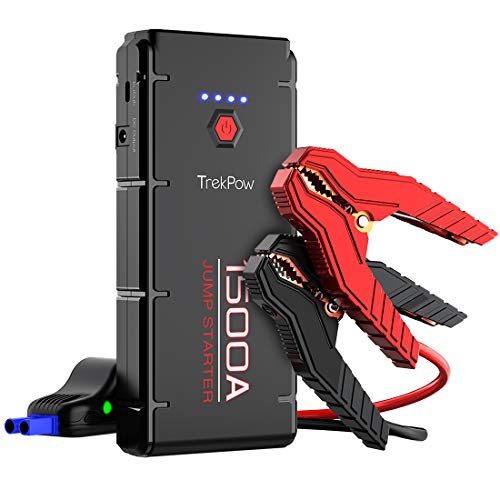 Jump Starter Pack 1500A Peak, Trekpow by ABOX Car Battery Booster Pro for 12V Heavy Duty Diesel & Va
