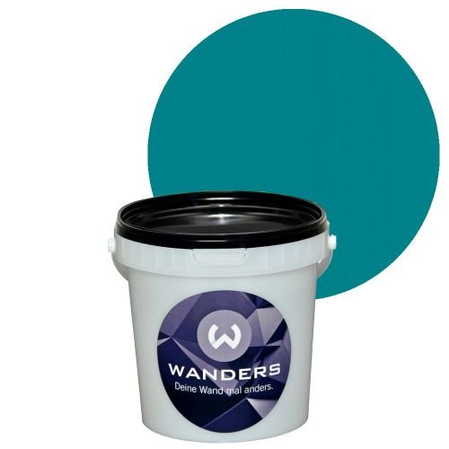 Wanders Tafelfarbe, Tafel-Farbe matt-Türkis Petrol türkis bunt blau chalkboard Wand-Farbe, Wandfarbe Tafel-Lack, Tafellack 1 Liter