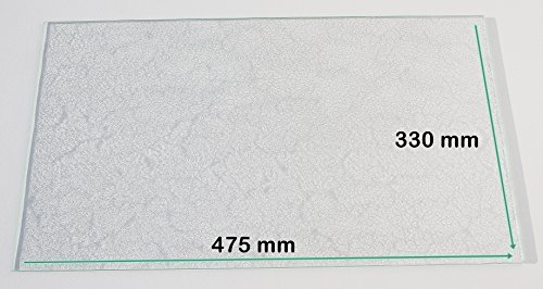 Khlschrank Einlegeboden / Glasplatte / Gemsefach  Strukturglas 4 mm dick  475 mm x 330 mm - Direkt vom Glasereifachbetrieb!!!