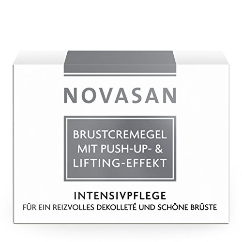 NOVASAN® Brustcremegel mit Push-up- & Lifting-Effekt | für optische Brustvergrößerung und ein festeres Gewebe | remodelliert die Konturen im Dekolletébereich | milder Hautfalten und Dehnungsstreifen | mit dem pflanzlichem Wirkstoff-Komplex CellActive®-Form | 50ml - 2