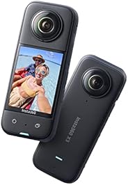 insta360 X3 Action Camera, 1/2" Sensor, 5.7K 360 Capture, Optical Zoom 3X, 72 MP 360 Photo, 4K Single Len