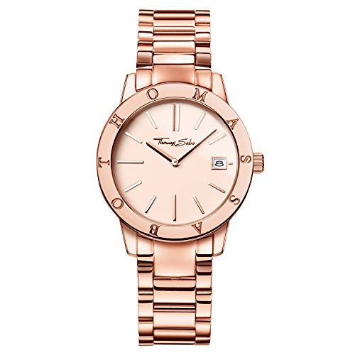 Thomas Sabo Damen-Armbanduhr Analog Quarz Edelstahl WA0175-265-208-33 mm Thomas Sabo Damen-Armbanduhr Analog Quarz Edelstahl WA0175-265-208-33 mm