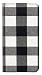 Produktbild Innovedesire Black and White Buffalo Check Pattern Flip Hülle Tasche Klappetui für iPhone 5 5S SE