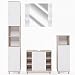 Produktbild VICCO Badmöbel Set Badezimmermöbel FYNN Spiegel + Unterschrank + Midischrank + Hochschrank (Set 4, Eiche Sonoma)