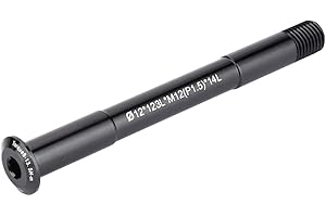 Dioche Strada Bike Thru Axle 12mm Forcella Albero Anteriore In Lega di Alluminio Nero Bikeycle Mozzi Anteriori Tubo Albero Forcella Passante Leva Accessorio 12 * 123L * M12 (1.5) * 14L