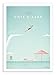 Produktbild Art-Poster Print 50 x 70 cm - Illustration vintage travel Visit Cote d'azur South France …