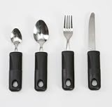 Chunky Soft Comfort Grips Cutlery Set Knife Fork Teaspoon and Desert Spoon