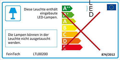 FeinTech LTL00200 Portable LED-Lampe mit Akku USB Lichtfarbe warmweiß bis kaltweiß dimmbar 200 lm weiß - 2