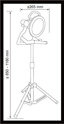 Elro Energiesparstrahler mit Stativ, Fluter TL32 - 2