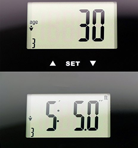 Home Treats High Accuracy Black Bathroom Scale with Body Fat, Hydration, Muscle Mass, Bone Mass Function and Smart Step On Technology by Home Treats - 4