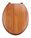 MSV WC Sitz Toilettendeckel Bambus 'Bamboo' Scharniere aus Edelstahl - hochwertige und stabile Qualität