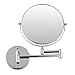 Chrome round 8" wall mirror vanity mirror cosmetic mirror double-sided 7X magnifying mirror