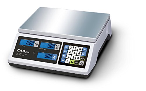 Geeichte & Eichfähige Ladenwaage CAS ER Junior 3/6kg - 1g/2g