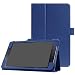 Produktbild Liqiqi Schutzhülle für Samsung Galaxy Tab A 20,3 cm SM-T380 T385 2017 (dreifach faltbar, PU-Leder, Standfunktion, mit automatischer Wake/Sleep-Funktion) dunkelblau