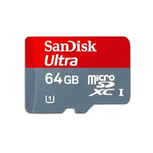 Sandisk Mobile Ultra 64GB Class 10 microSDXC Memory Card with SD Adaptor (SDSDQU-064G-U46A)