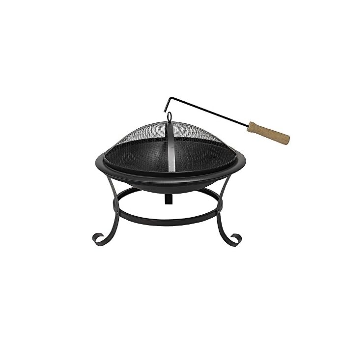 Grafner Feuerschale Feuerstelle Feuerkorb Terrassenfeuer Incl Funkenschutzdeckel Schrhaken Kohlerost