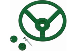 CHILDWOOD PLAY Kids toy steering wheel for climbing frames (Green)
