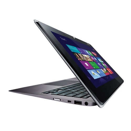 ASUS 11 6-inch TaiChi Convertible Touchscreen Laptop Tablet  Silver Black  -  Intel Core i7 3537U 3 1GHz Processor  4GB RAM  256GB SSD  LAN  WLAN  BT 