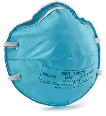 3M Adult 1860 NIOSH Approved N95 Medical Respirator Mask -5 Masks