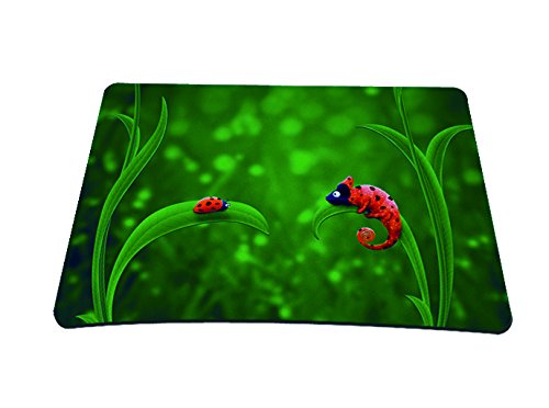 Silent Monsters Gaming und Office Mauspad 24 x 20 cm, Mousepad Design ladybird
