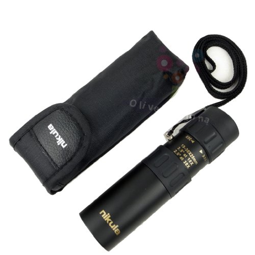 Nikula Mini-Fernrohr (10 – 30 x 25 Zoom, für Outdoor / Camping / Reisen, 7,1, o125), Schwarz - 3