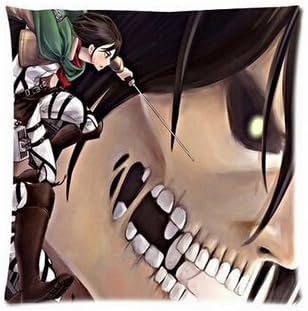 Anime Series Attack on Titan Pillowcases Custom 18"x18" Two Sides Cool Comfortable Pillow Case