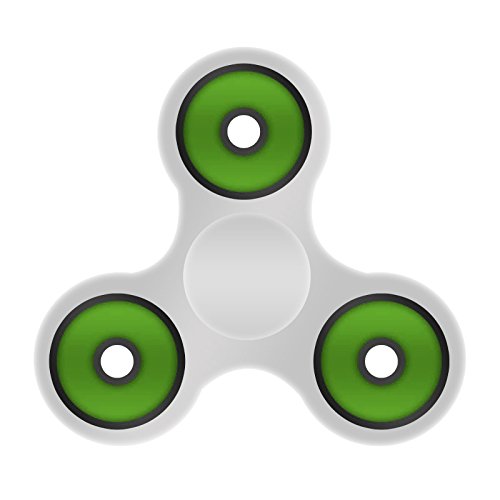 iXium Tri Fidget Spinner Hand Finger Stress Toy Pocket Desk Focus Center Bearings - White / Green iXium Tri Fidget Spinner Hand Finger Stress Toy Pocket Desk Focus Center Bearings - White / Green