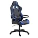 Produktbild CARO-Möbel Gaming Drehstuhl Play Lederimitat in schwarz/blau Bürostuhl PC Schreibtischstuhl Chefsessel Racer, höhenverstellbar Wippmechanik