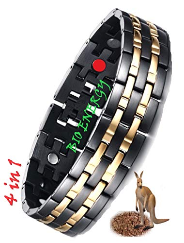 N3 ZELEK Magnetic Bracelet Mens Gifts Magnetic STRONG BIO THERAPY Men Magnetic Bracelets for Arthritis Pain Relief Men Women Wrist Bands Bangle Men Sciatica Pain Relief Carpel Tunnel Wrist Supports