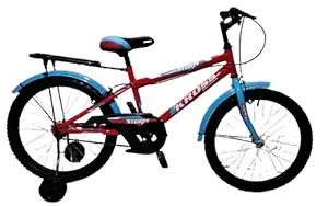 Kross Storm 20T Single Speed Kids Bicycle Training Wheel Carrier Ranger Cycle Children Road Racing Bike Multicolor, Age 5-8 Years