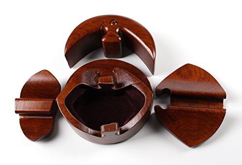 Holz Puzzle Schatulle Mond groß Holzschatulle Schmuckkästchen Schmuckschatulle Handgefertigt Unikat - 2