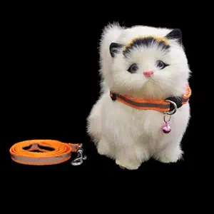 Pet Believe Nylon Reflective Safety Cats Collar with Bells - Neon Orange