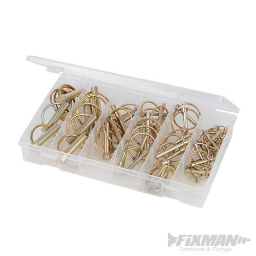 Buy Lynch Pins Pack 50pce Yellow zinc passivated for corrosion