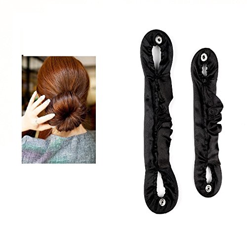 NALATI **Frühling Mode Frisur** 2 Stücke Hair Styling Former Magic Donut Ring Donut Hair Bun & Brautschmuck Haarknoten Frisurenhilfe Haarzopf L+S - 2