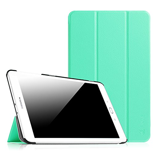 Fintie Samsung Galaxy Tab E 9.6 Hülle Case - Ultra Schlank Superleicht Ständer Smart Shell Cover Schutzhülle Etui Tasche für Samsung Galaxy Tab E T560N / T561N 24,3 cm (9,6 Zoll) Tablet-PC, Mint Grün