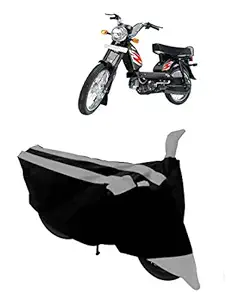 HEMSKAR Present All Weather Protection Scooty Bike Cover Made for TVS Heavy Duty Super XL Semi Waterproof Cover (Grey)