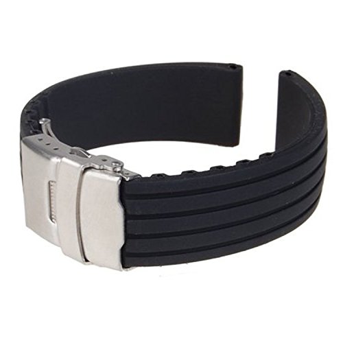 Wasserdichter Silikon Sport Watch Band Ersatz Wrist Strap Bracelet Bereitstellung Schnalle 20mm Wasserdichter Silikon Sport Watch Band Ersatz Wrist Strap Bracelet Bereitstellung Schnalle 20mm