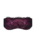 Obsessive Luxury Super Soft Satin/Lace Decorative Tie Up Eye Mask (One Size, Pink/Black)