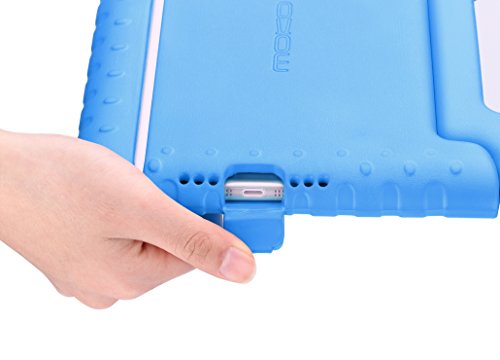 MoKo Hülle für iPad Mini 3 / 2 / 1 – Superleicht EVA Stoßfest Kinderfreundlich Kinder Schutzhülle mit umwandelbarer Handgriff Handle und Standfunktion für Apple iPad Mini 3/2/1, Blau (Nicht für Mini 4) - 4