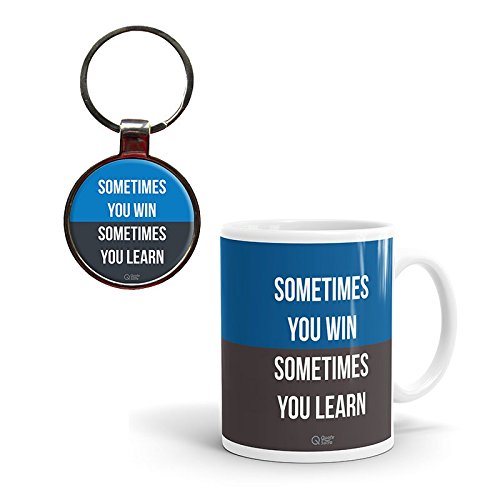 Sometimes You Win Keychain & Mug Gift Combo By QuoteSutra RS.620 (41.00% Off) - Amazon