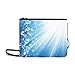 Produktbild AGIRL Blue Ocean Underwater Bubbles Light Rays Benutzerdefinierte hochwertige Nylon Slim Clutch Cross Body Bag Schultertasche