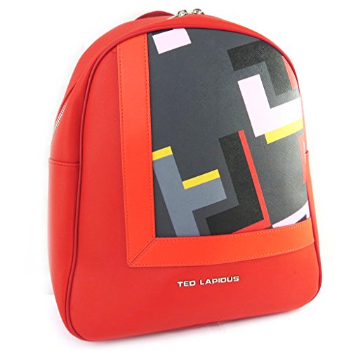 Preisvergleich Produktbild Ted Lapidus [L9924] - Rucksack 'Ted Lapidus' rot bunt.