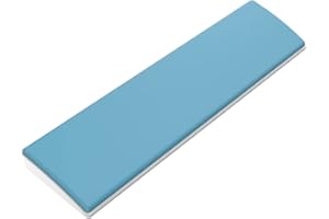 AJAZZ Reposamuñecas ergonómico de espuma viscoelástica con pies de goma antideslizantes Cojín de muñeca para computadora portátil Horas de escritura cómoda trabajando Juegos 11.3 * 2.8 * 0.8in (azul)