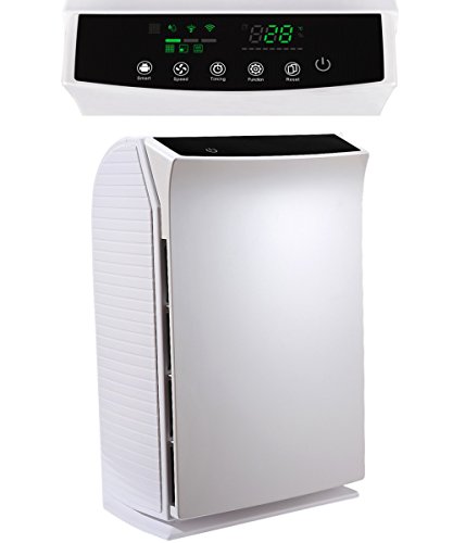 Baren B-C03 HEPA Luftreiniger bis 50m² 6in1 mit PM2.5 Sensor Nachtmodus Touch Bedienung